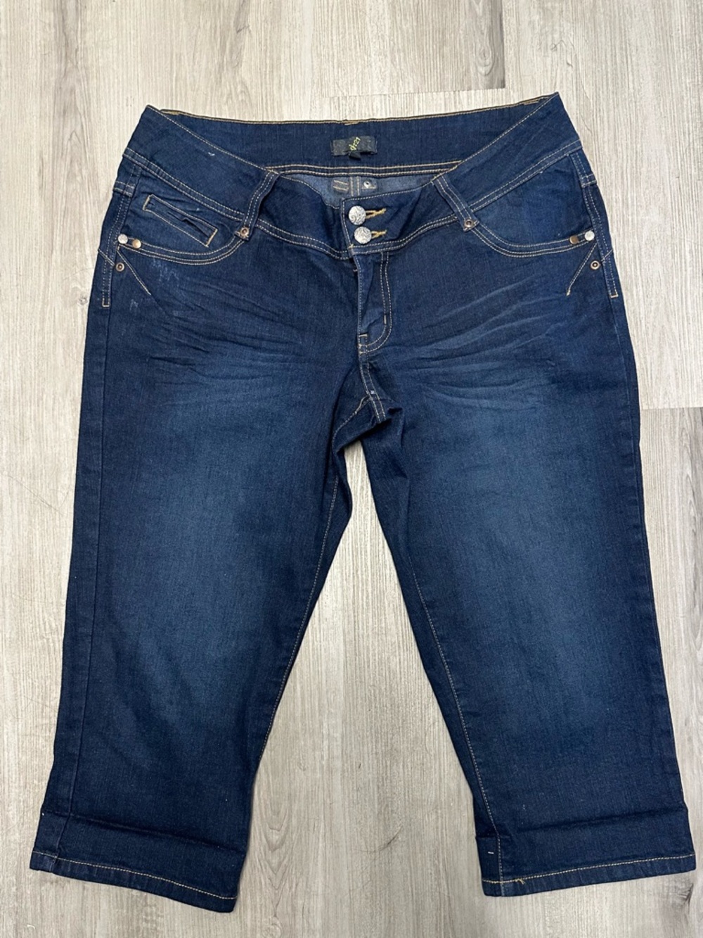 Dark Blue Women’s Cropped Jeans - Comfortable Stretch Fit 13